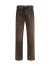Haikure Loose Jeans In Brown