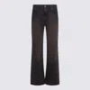 Haikure Flared Leg Trousers With Belt Loops In Brown