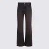 Haikure Wide-leg High-waist Jeans In Rich Dark Hue In Brown