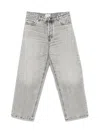 Haikure Straight Leg Trousers With Belt Loops In Fog Grey