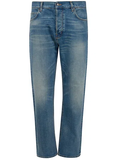 Haikure Blake Denim Jeans Belt Loops Five Pockets In Blue