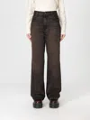 Haikure Brown Vintage Effect Korea Jeans In Brown