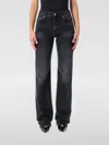 Haikure Denim Trousers With Belt Loops In Multi