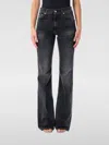 Haikure Denim Trousers With Belt Loops In Multi