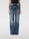 Haikure Korea Blue Washed Jeans In Blau