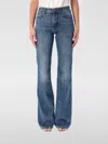 Haikure Denim Trousers With Belt Loops In Blue