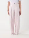 Haikure Bethany Twill 45 Baggy Denim Pants In Pink