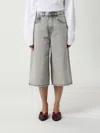 Haikure 'grey Wide Leg Jeans With Washed Effect' In Gray