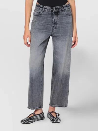 HAIKURE JEANS LOOPS BELT WASHED EFFECT