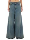 Haikure Big Bethany Wide Leg Jeans In Navy