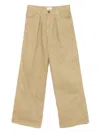 Haikure Candy Twill Trousers In Brown