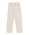 Haikure Logan Jeans With Back Pockets And Waist Tabs In White