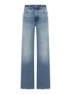 Haikure Jeans With Belt Loops In Blue