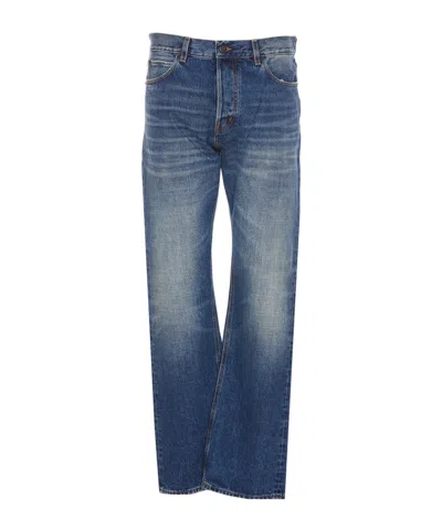 Haikure Jeans With Belt Loops In Medium Blue