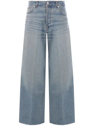 Haikure Jeans With Logo Application In Blue