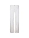 Haikure Jeans With Logo Patch In White