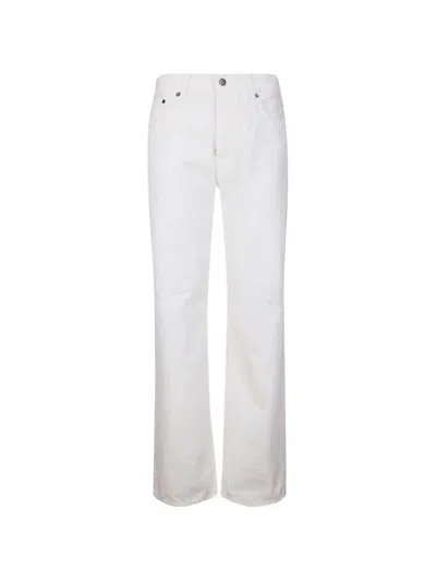Haikure Jeans With Logo Patch In White