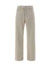 Haikure Pilling Effect Cotton Jeans In Neutral