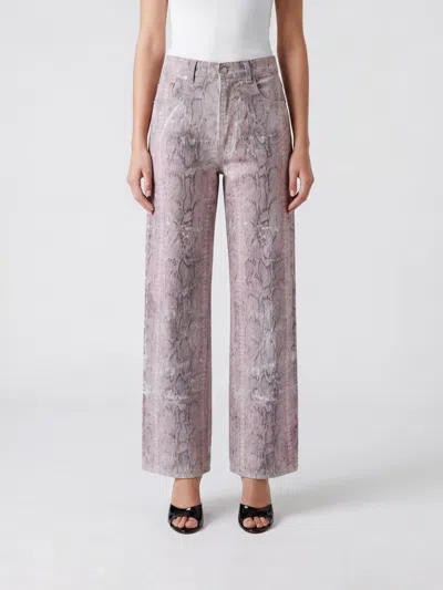 Haikure Jeans Woman Color Multicolor In Animal Print