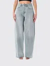 Haikure Bethany Belt Loop Five Pocket Wide Leg Trousers In Blue
