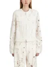 Haikure White Jacket With Rips