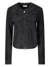 Haikure Jena Denim Jackets In Petroleum Cotton In Black