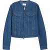 Haikure Jena Zip-up Denim Jacket In Blue Sapphire