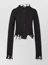 Haikure Jill Distressed Cropped Long Sleeves In Brown