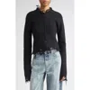 Haikure Jill Sweater With Long Sleeves And Distressed Edges In Black