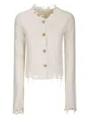 Haikure Cropped Long-sleeve Sweater In Neutral