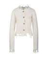 Haikure Cropped Long-sleeve Sweater In Neutral