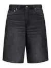 Haikure Jo Shorts In Black Denim In Black