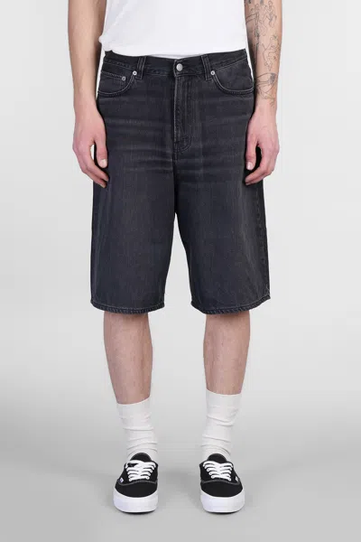 Haikure Jo Shorts In Black Denim In Mid Black