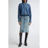 Haikure Joelle Denim Midi Dress In Blue Tencel