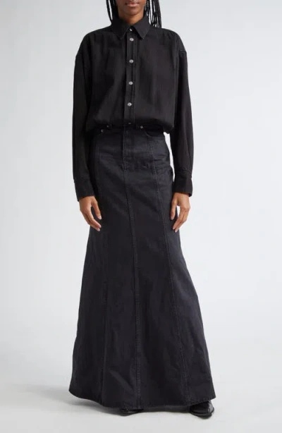 HAIKURE HAIKURE JOS LONG SLEEVE DENIM MAXI SHIRTDRESS