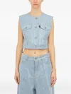 Haikure Gilet Con Paillettes Mod. Judy In Blue