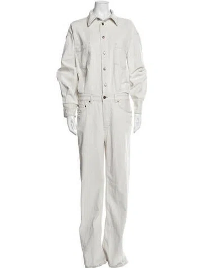 Pre-owned Haikure Jumpsuit In White