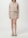 Haikure Logo-patch Mini Dress In Hazel