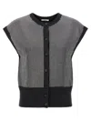 Haikure Kirby Embellished Wool Top In Gray