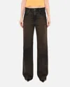 Haikure Brown Vintage Effect Korea Jeans In Brown