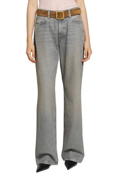 Haikure Korea Denim Jeans In Gray