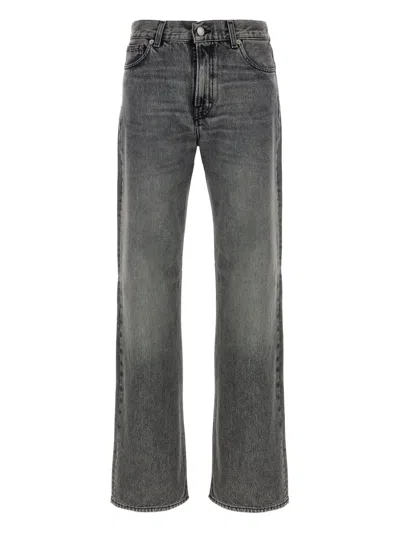 Haikure Korea Five-pocket Cotton Jeans In Brown