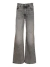 Haikure Korea Flanel Grey Jeans Grey In Gray