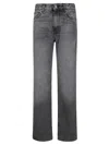 Haikure Korea Flannel Grey Jeans In Black
