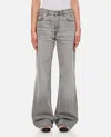Haikure Straight Leg Trousers With Belt Loops In Grey