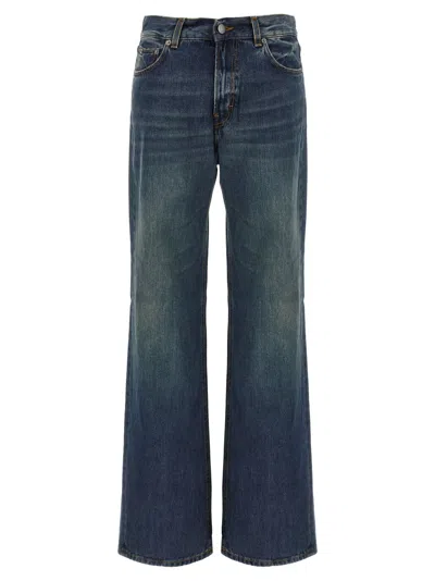 Haikure Intense Blue Denim With Contrast Stitching