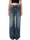 Haikure Korea Intense Blue Wash Jeans In Blue