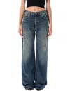 Haikure Korea Intense Blue Wash Jeans In Blue