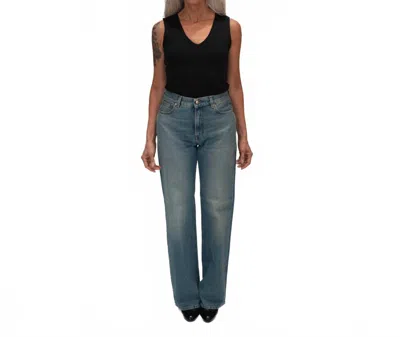 Haikure Korea Jean In Lagoon Wash In Blue