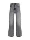 Haikure Straight Leg Trousers With Belt Loops In Black